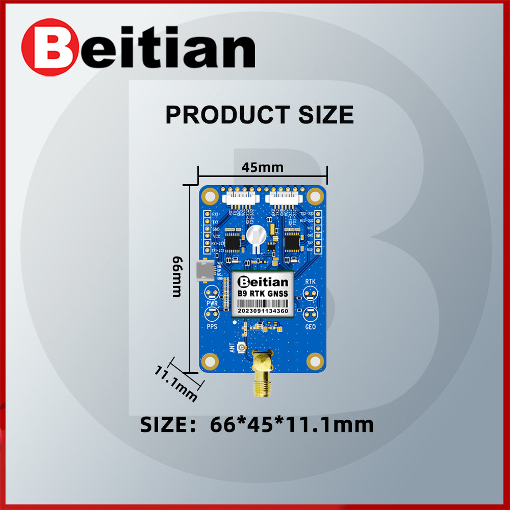 Beitian Navigation surveying positioning precision agriculture centimeter-level RTK Drone GNSS module Beitian Navigation surveying positioning precision agriculture centimeter-level RTK Drone GNSS module
